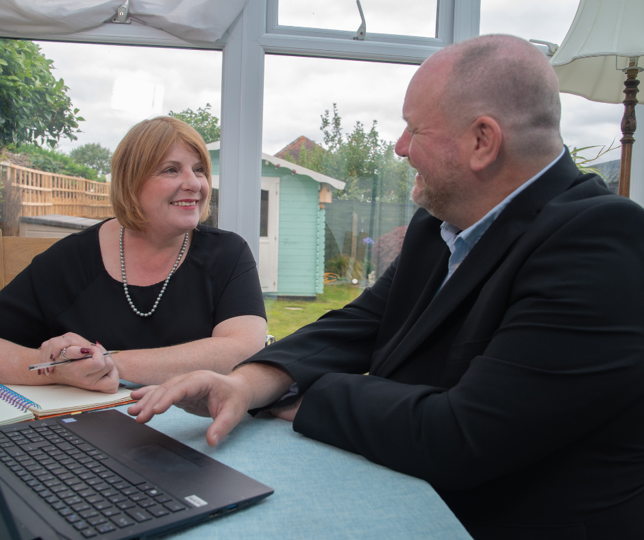 Mike Sharp from Mike's Online Academy With Client